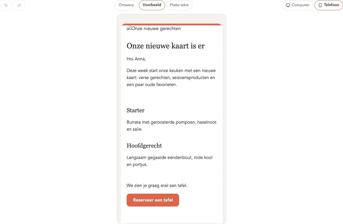 Eerst zien hoe het aankomt